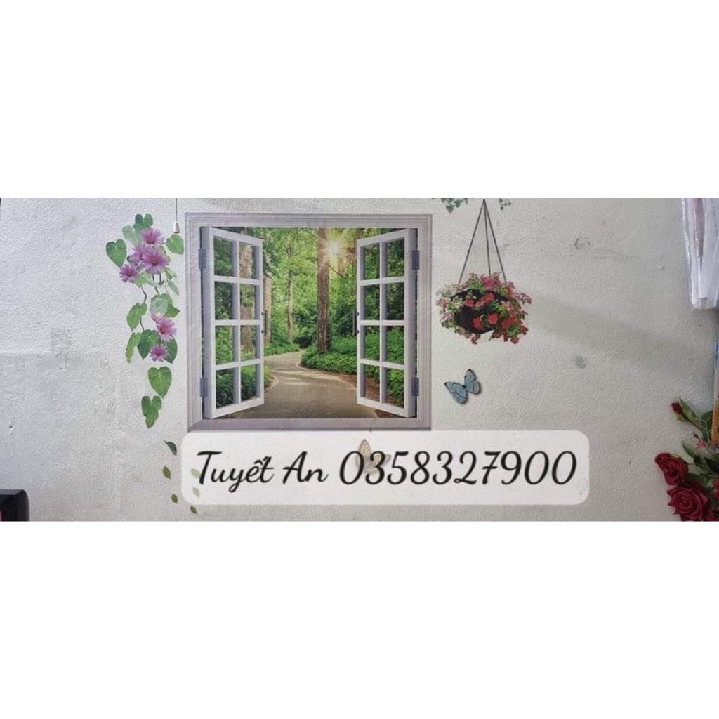 Decal dán tường các mẫu phòng ngủ  kèm ảnh thật và kích thước