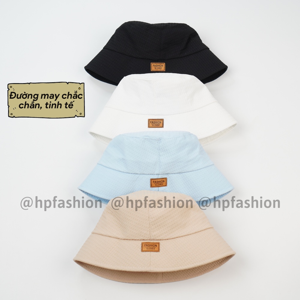 Mũ bucket vành cụp ❤️ Nón tai bèo vành rộng FASHION GLOVES chất kaki xốp cao cấp form unisex nam nữ N86 - Happy Style