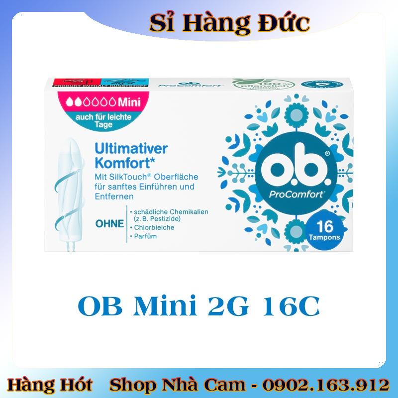 Băng vệ sinh Tampon Ob - Hàng Nội Địa Đức