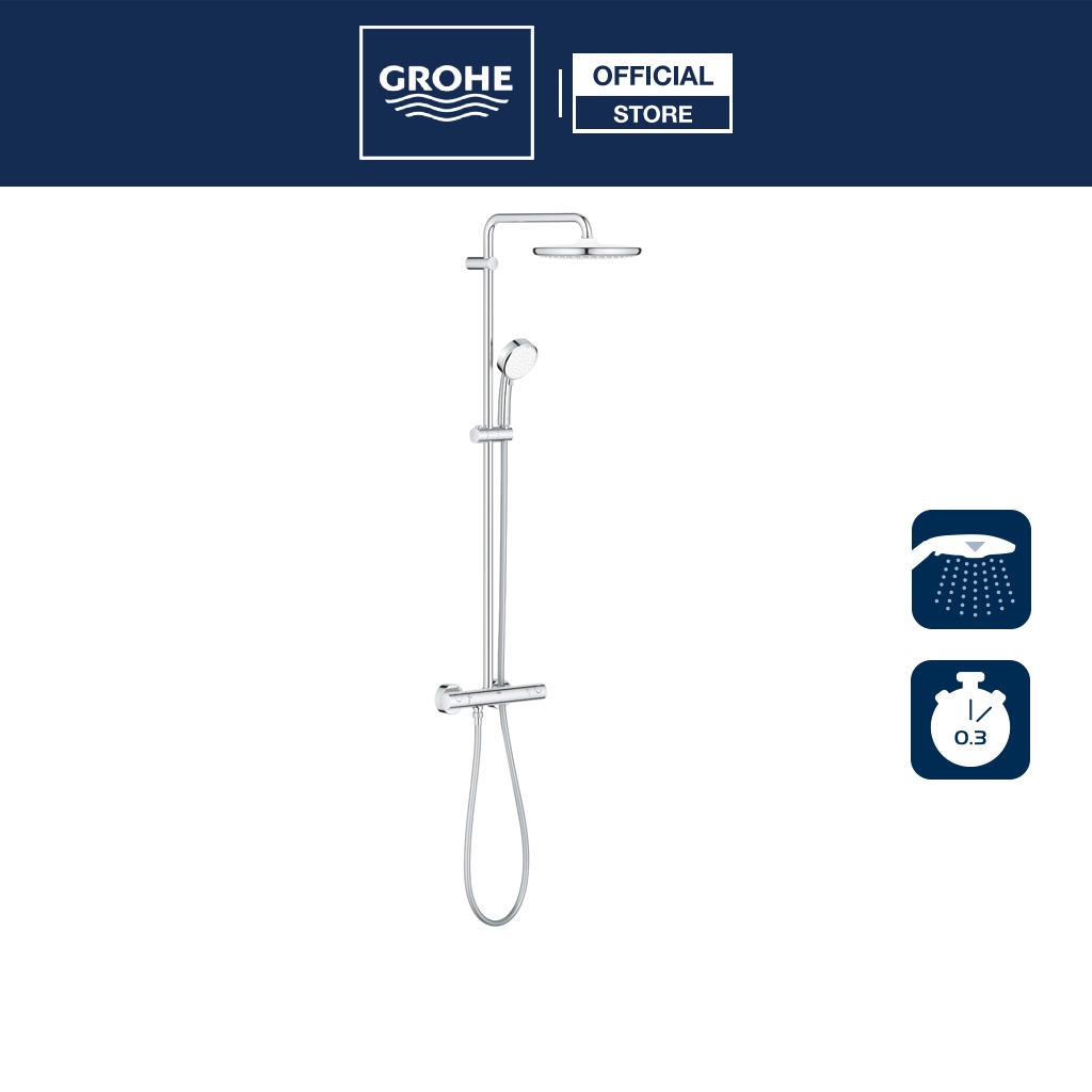 Cây Sen Ổn Nhiệt Nhà Tắm GROHE Tempesta Cosmopolitan cao cấp  250 26670000