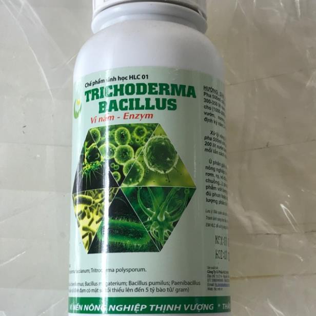 Nấm đối kháng Trichoderma Bacillus (dạng nước) chai 500ml