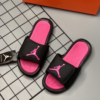 Dép JorDan màu hồng đen nam nữ (tặng kèm hộp)