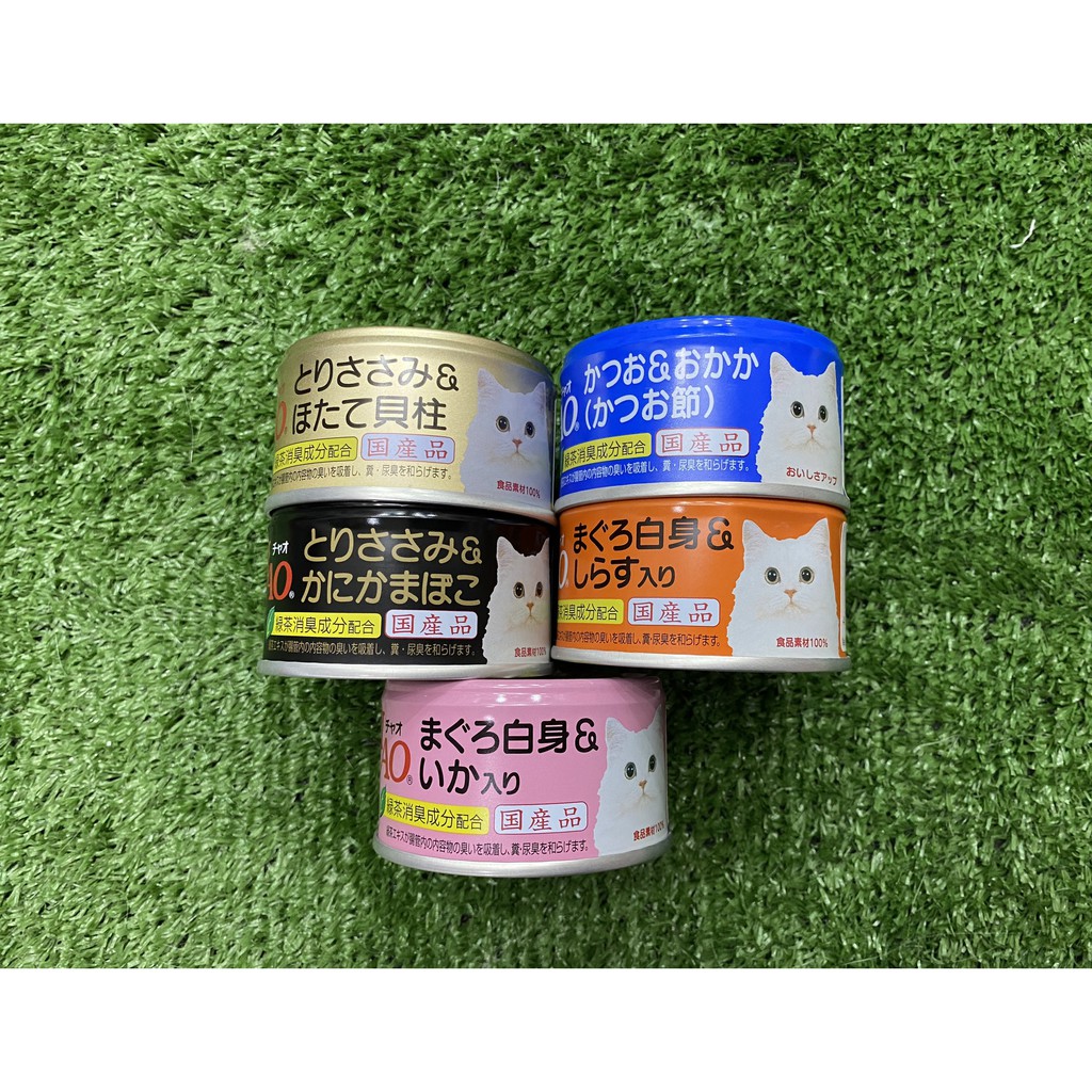 6 lon pate Ciao 85g đủ mùi cho mèo