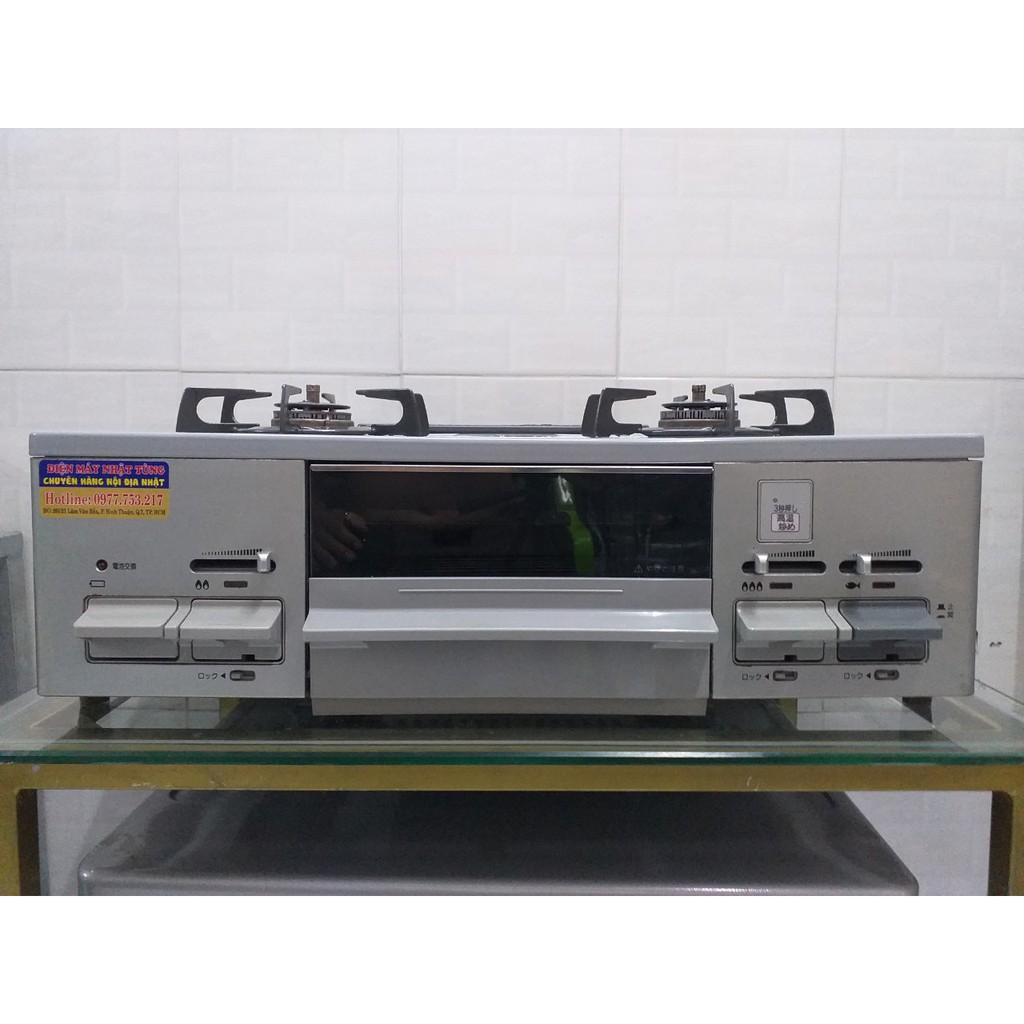 BẾP GA ĐIỆN TỬ HARMAN MẶT MEN CHỐNG CHÁY NỔ HÀNG NHẬT BÃI