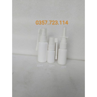 Chai nhựa xịt mũi,xịt họng cần gạt 10ml,20ml,30ml