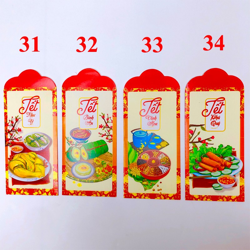 10 Bao Lì Xì 2021 🔴Được Chọn Mẫu🔴 chất liệu giấy loại 1 dày dặn_hình ảnh bắt mắt đep và sắc nét_màu sắc tươi sáng