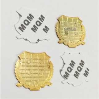 Cặp biểu tượng logo bông lúa dán xe ô tô
