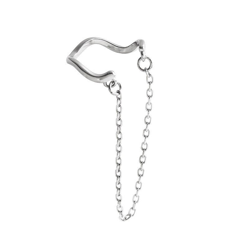 (0101) Khuyên Kẹp Vành Tai Không Cần Bấm Lỗ Tròn Đính Dây