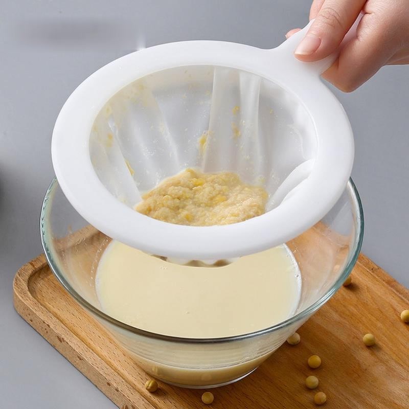 Rây Lọc Sữa Hạt Cao Cấp Cầm Tay-Túi Vải Lọc Sữa Đậu Nành,Lọc Bã Hạt Tiện Dụng