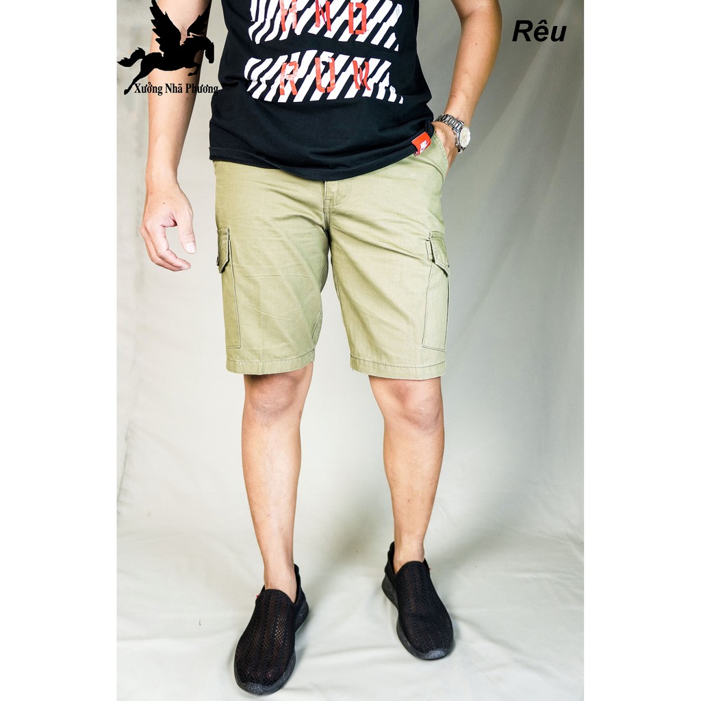 Quần short kaki nam túi hộp may kiểu nhật vải kaki siêu bềnh vải mịm thoáng mát quần đùi đẹp size 47-73kg | BigBuy360 - bigbuy360.vn