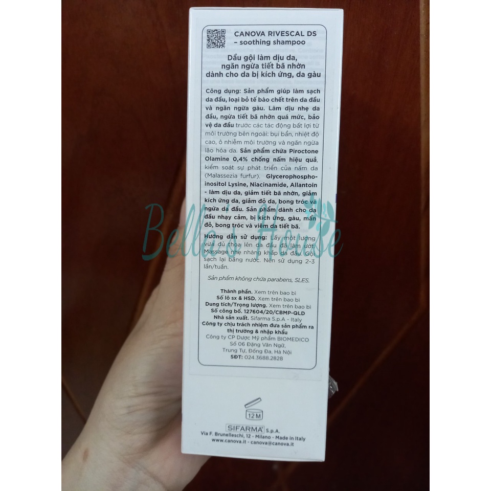 Gel Chống Nấm Làm Dịu Da, Ngăn Ngừa Tiết Bã Nhờn 50mL - CANOVA Rivescal DS Soothing Gel.