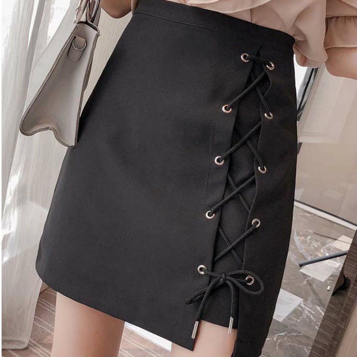 Chân váy kaki đan dây chéo Mã: VN757