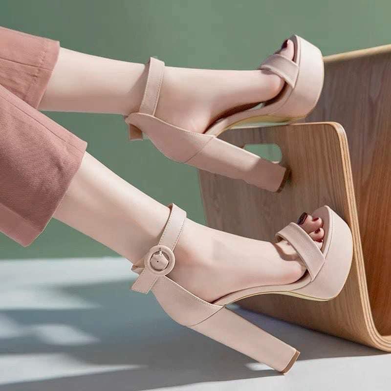 GIÀY CAO GÓT SANDAL BIGTREE 13CM ĐẾ VUÔNG SIÊU CHẮC CHẮN