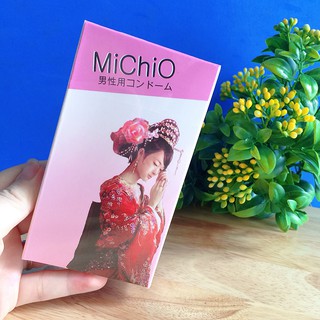 Hộp 12c Bao cao su MiChiO gân gai nhẹ, co dãn linh hoạt