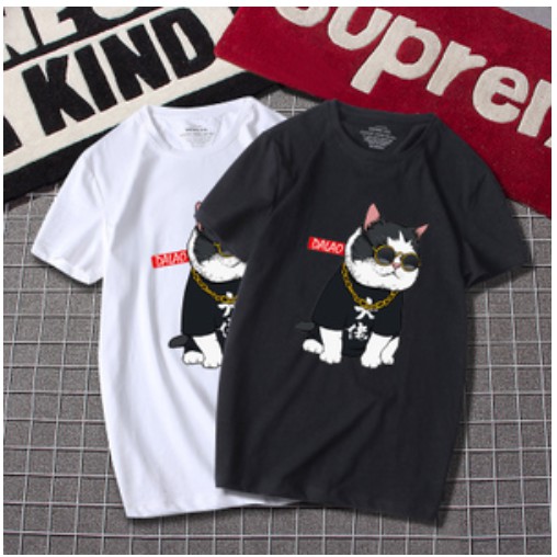 Bộ thể thao nam,FREE SHIP, in hình mèo hoàng đế , mẫu mới .( mèo hoang)