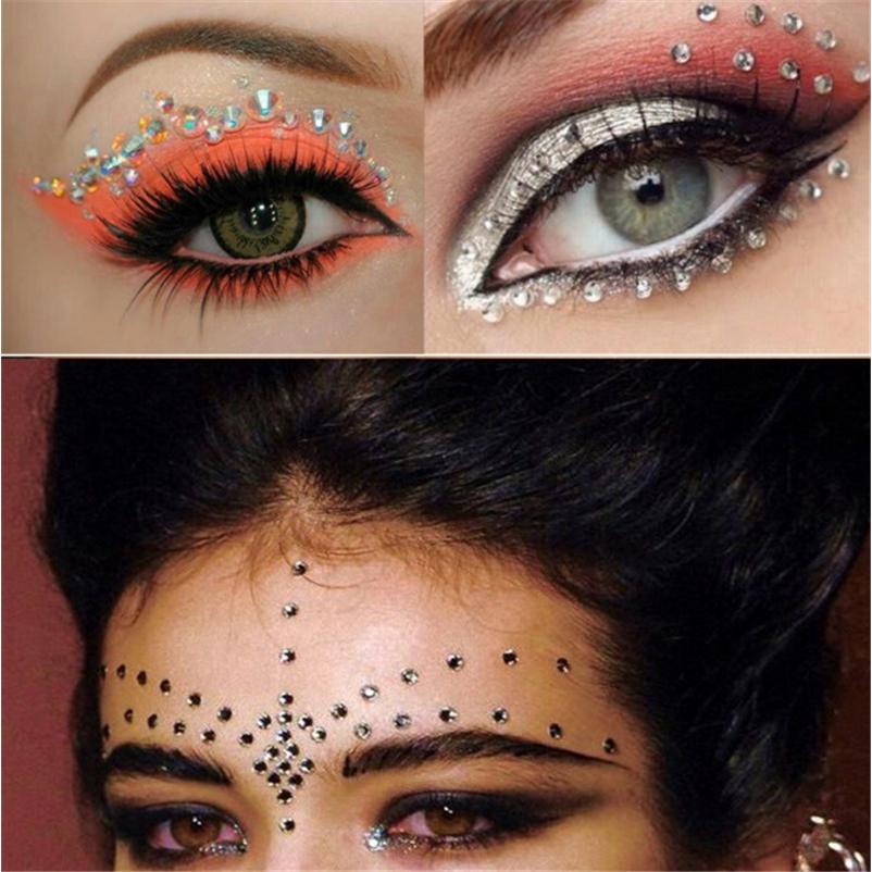 Hạt Đá Pha Lê Lấp Lánh Dán Mặt Và Cơ Thể