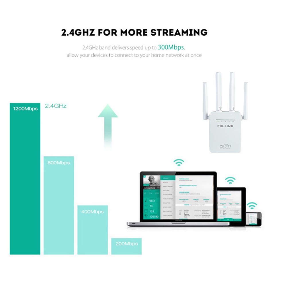 Thiết Bị Khuếch Đại Tín Hiệu Wifi Wr09Q 300mbps 2.4g | BigBuy360 - bigbuy360.vn