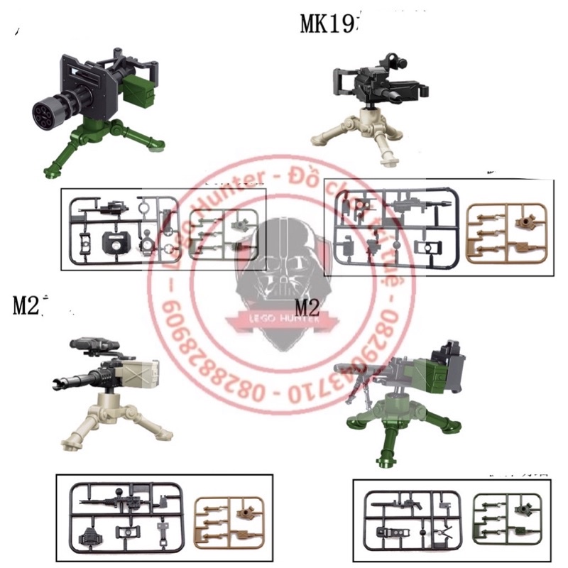 NonLego Army Phụ kiện Lính : Vũ khí hạng nặng các loại ( bán lẻ )