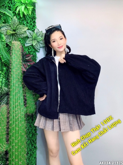 🌈𝐆𝐈𝐀́ 𝐗𝐔̛𝐎̛̉𝐍𝐆💢024 Áo Khoác Kaki Nhung Nữ Mẫu Rộng Cánh Dơi | BigBuy360 - bigbuy360.vn