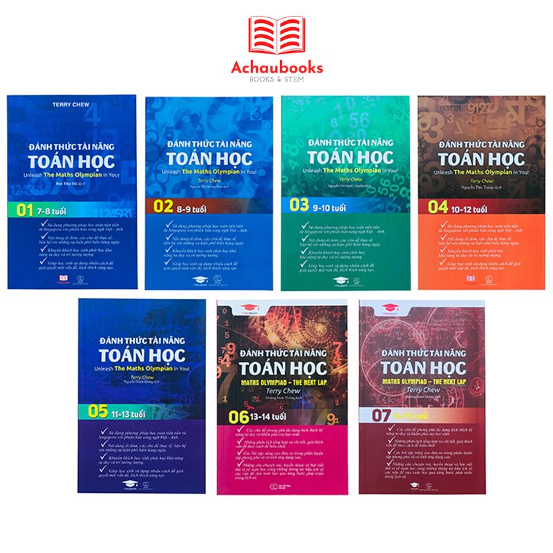 Sách: Đánh thức tài năng toán học Á Châu Books ( 6 15 tuổi )