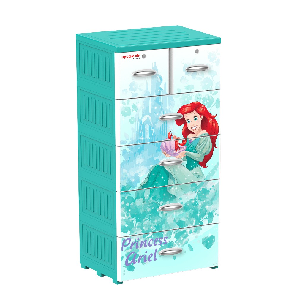 TỦ NHỰA ĐẠI ĐỒNG TIẾN FAIRY P1821 XANH LÁ PRINCESS ARIEL - NHẬN NGAY QUÀ TẶNG