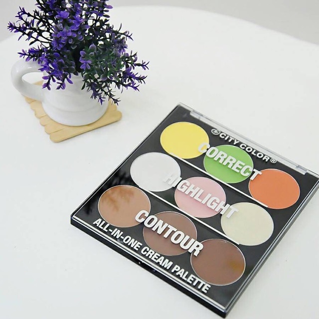 BỘ TẠO KHỐI 9 Ô CITY COLOR ALL IN ONE CREAM PALETTE