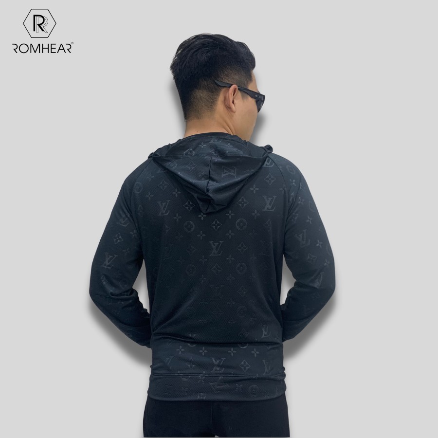 Áo chống nắng nam dập vân 3D họa tiết LV, chất vải kim cương cao cấp,thông hơi,thoáng mát,ngăn tia UV | BigBuy360 - bigbuy360.vn