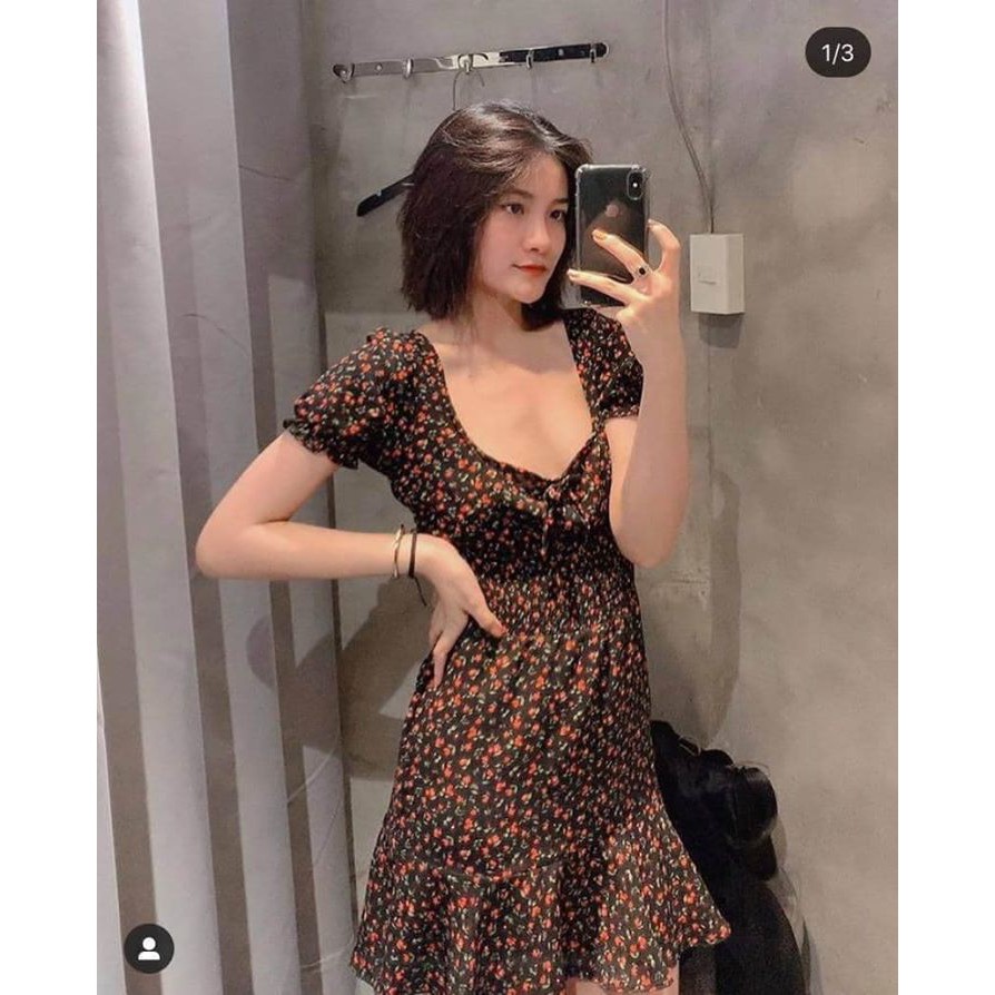 ĐẦM VOAN HỌA TIẾT HOA NHÍ XÒE NHẸ ĐUÔI CÁ XINH LUNG LINH - LANA DRESS | BigBuy360 - bigbuy360.vn