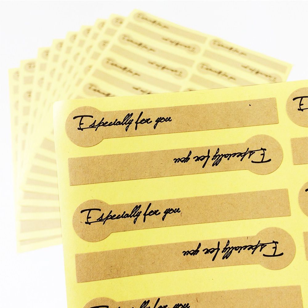 Set 100 miếng dán trang trí hộp quà phong cách vintage