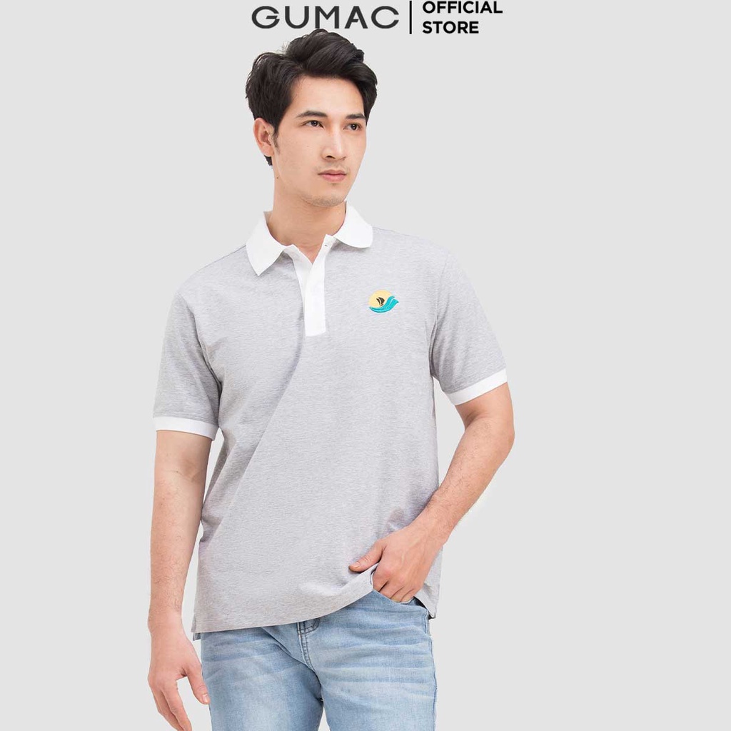 [Mã WABRGUM giảm 10% tối đa 30K đơn 99K] Áo thun polo nam phối bo cổ GUMAC ATNB6101