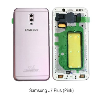 BỘ VỎ SAMSUNG J7 PLUS + KHAY SIM ZIN
