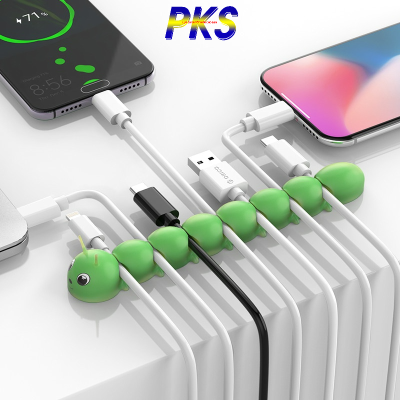 Cáp Tổ Chức Cuốn Gọn Dây Để Bàn kiêm Kẹp Giá Đỡ Cho Dây Bàn Phím Chuột Tai Nghe ORICO CBS7-MMC