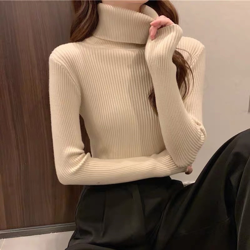 Áo Len Tăm Cổ Cao Cổ Lọ Giữ Nhiệt Áo Len Mix Đồ Nhiều Màu