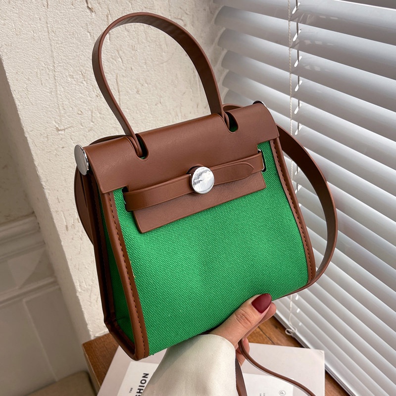 Túi đeo vai IELGY hình vuông cỡ nhỏ màu sắc thời trang phong cách Anh Quốc dành cho nữ