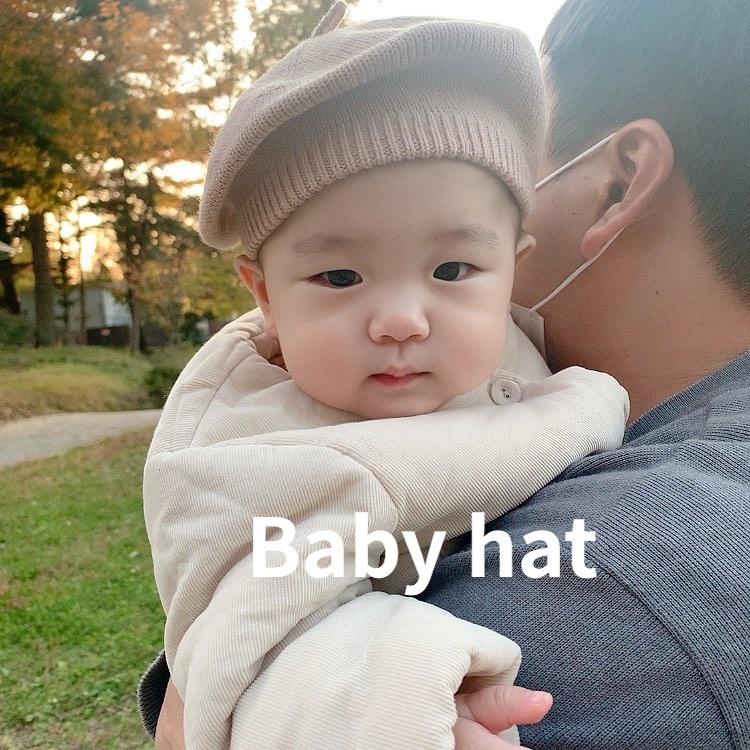 Mũ nồi dệt kim phong cách Hàn Quốc cho bé gái 1-5 tuổi