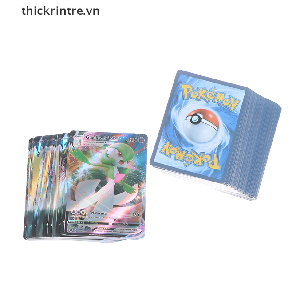 Bộ Thẻ Bài Pokemon Màu Cầu Vồng Ba Chiều Cho Bé