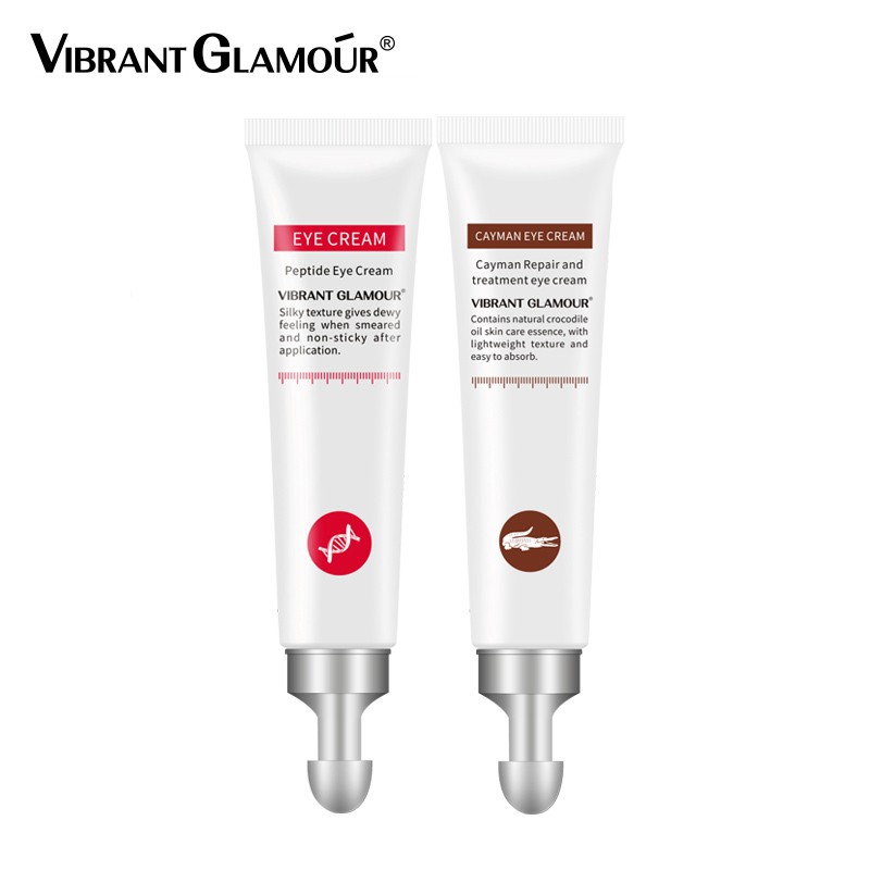 Bộ kem dưỡng mắt chứa collagen peptide hyaluronic acid VIBRANT GLAMOR cải thiện nếp nhăn và quầng thâm