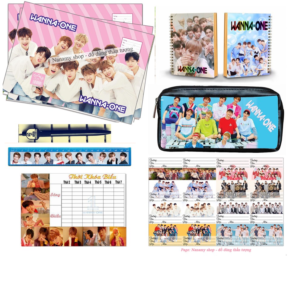 COMBO HỌC TẬP WANNA ONE