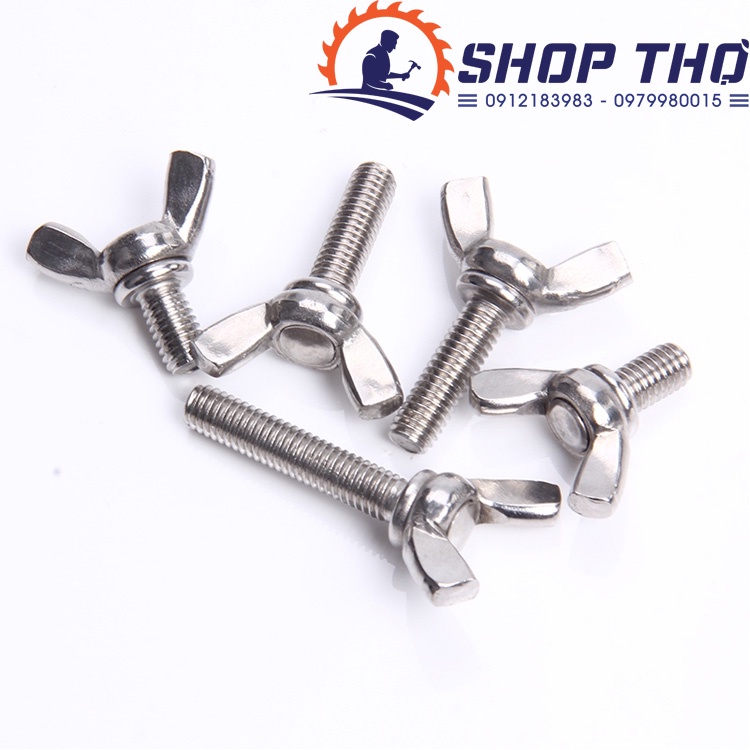 Bulong tai hồng M8*30 inox 304 (set 3 cái)