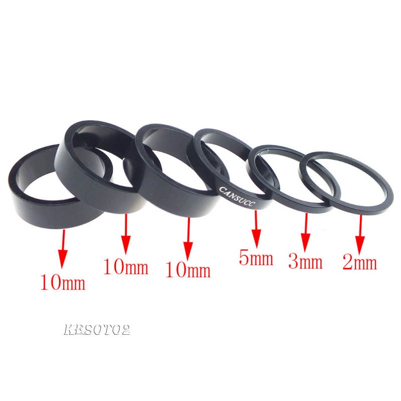 Set 2 Vòng Đệm Cổ Xe Đạp 3 / 5 / 2 / 10mm 1-1 / 8 &quot;Kesoto2
