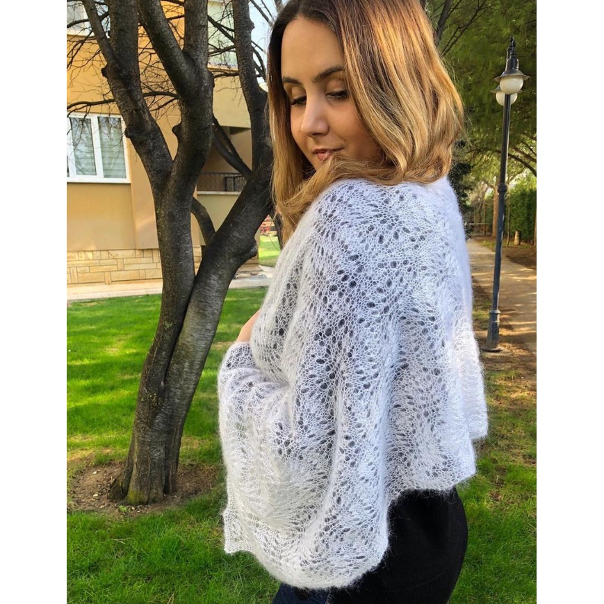 Cuộn len ấm màu trơn Atlas hãng Alize Yarns sợi mảnh đan móc khăn, áo dạng Lace