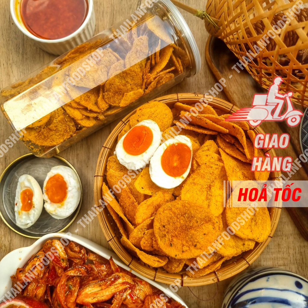 Khoai Tây Lát Lắc Trứng Muối - Lon 200gr