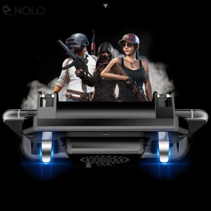 Tay Cầm Chơi Game PUPG 3in1 Kết Hợp Quạt Tản Nhiệt Dành Cho Điện Thoại Dưới 6,5 Inch