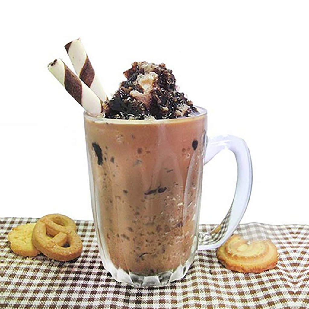 Ly thủy tinh có quai cầm vân sọc 320ml UNION UG130 | Hàng nhập khẩu Thái Lan