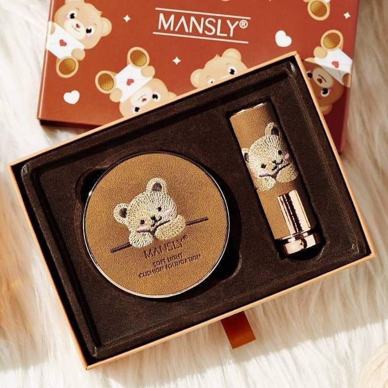 ☘️ SET PHẤN NƯỚC + SON THỎI ĐỔI 3 MÀU MANSLY   💕💕 | BigBuy360 - bigbuy360.vn
