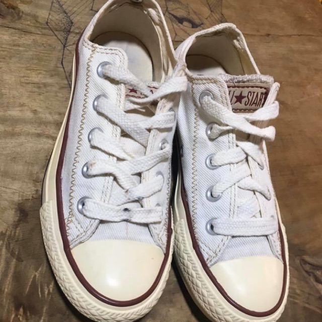 Giày converse trắng real 2hand size 35 199k full box