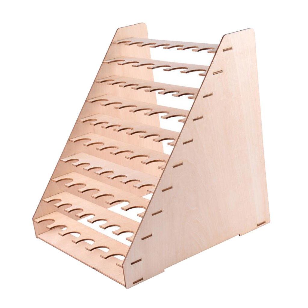 Giá Gỗ Đựng Sơn Móng Tay 65 Lỗ Tiện Dụng