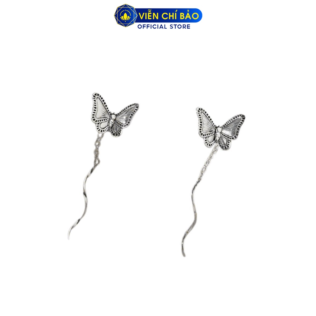 Bông bạc nữ Butterfly chất liệu bạc S925 thời trang phụ kiện trang sức nữ thương hiệu Viễn Chí Bảo B000218