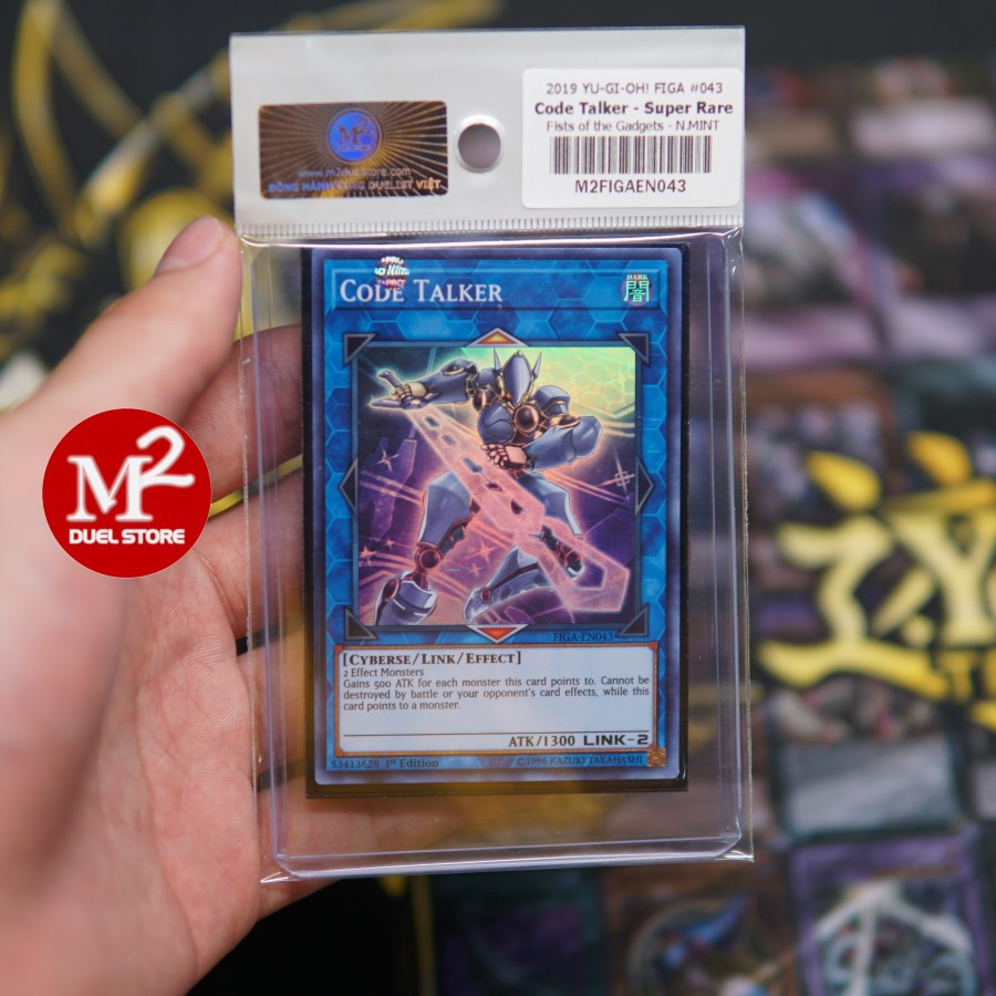 Lá bài yugioh FIGA-EN043 Code Talker - Super Rare - Tặng loader bảo quản, giao sản phẩm như ảnh