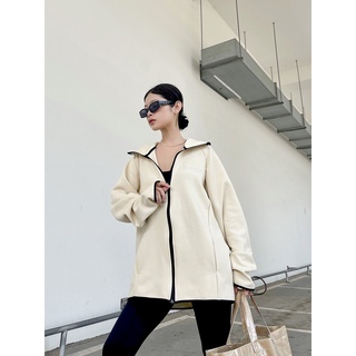 HOODIE JACKET ZIP BASIC BUTTER